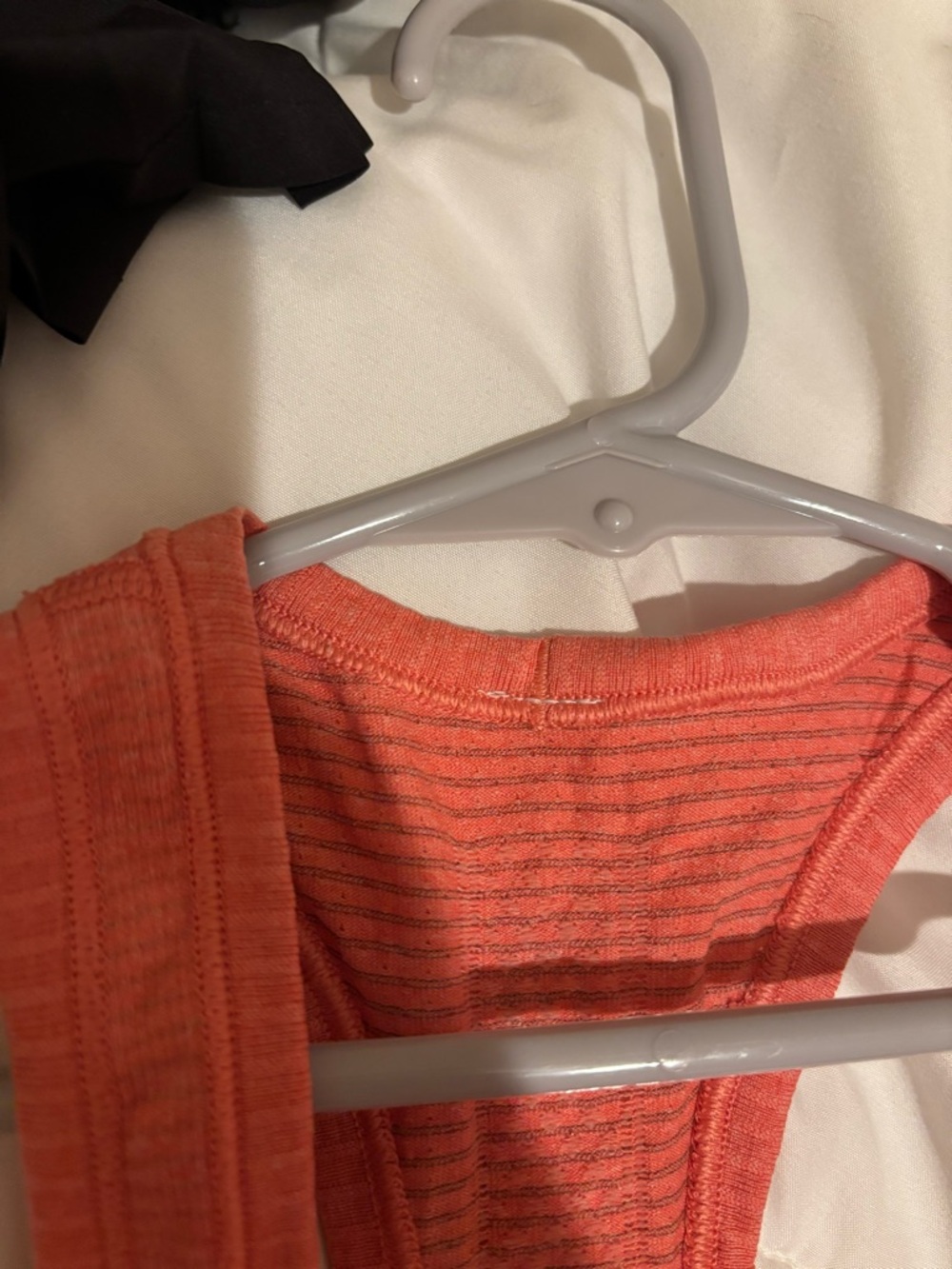 lululemon athletica Coral Striped Tank Top